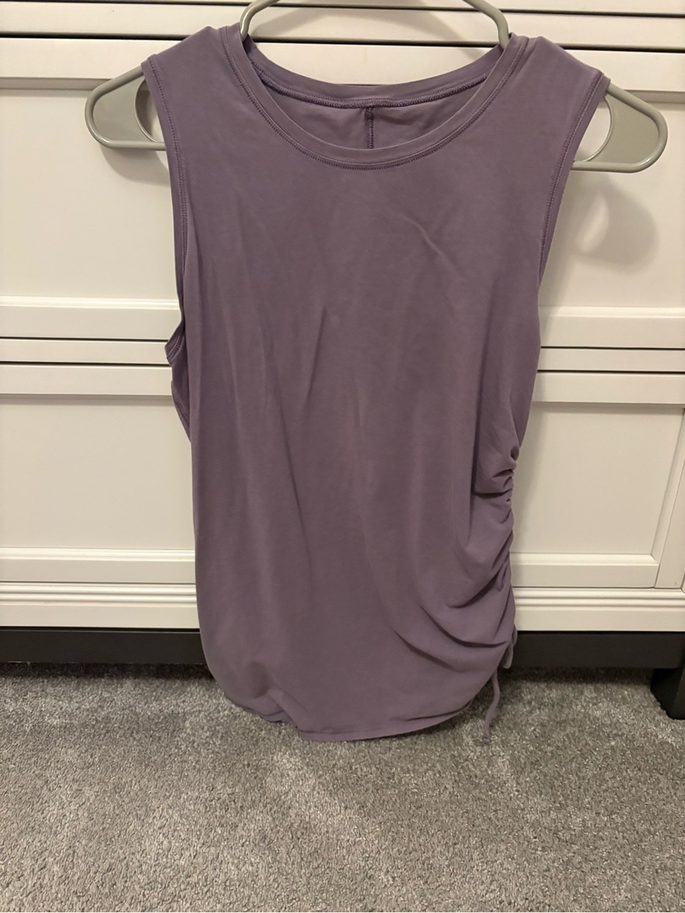 lululemon faded lavender Ruched Tank, M